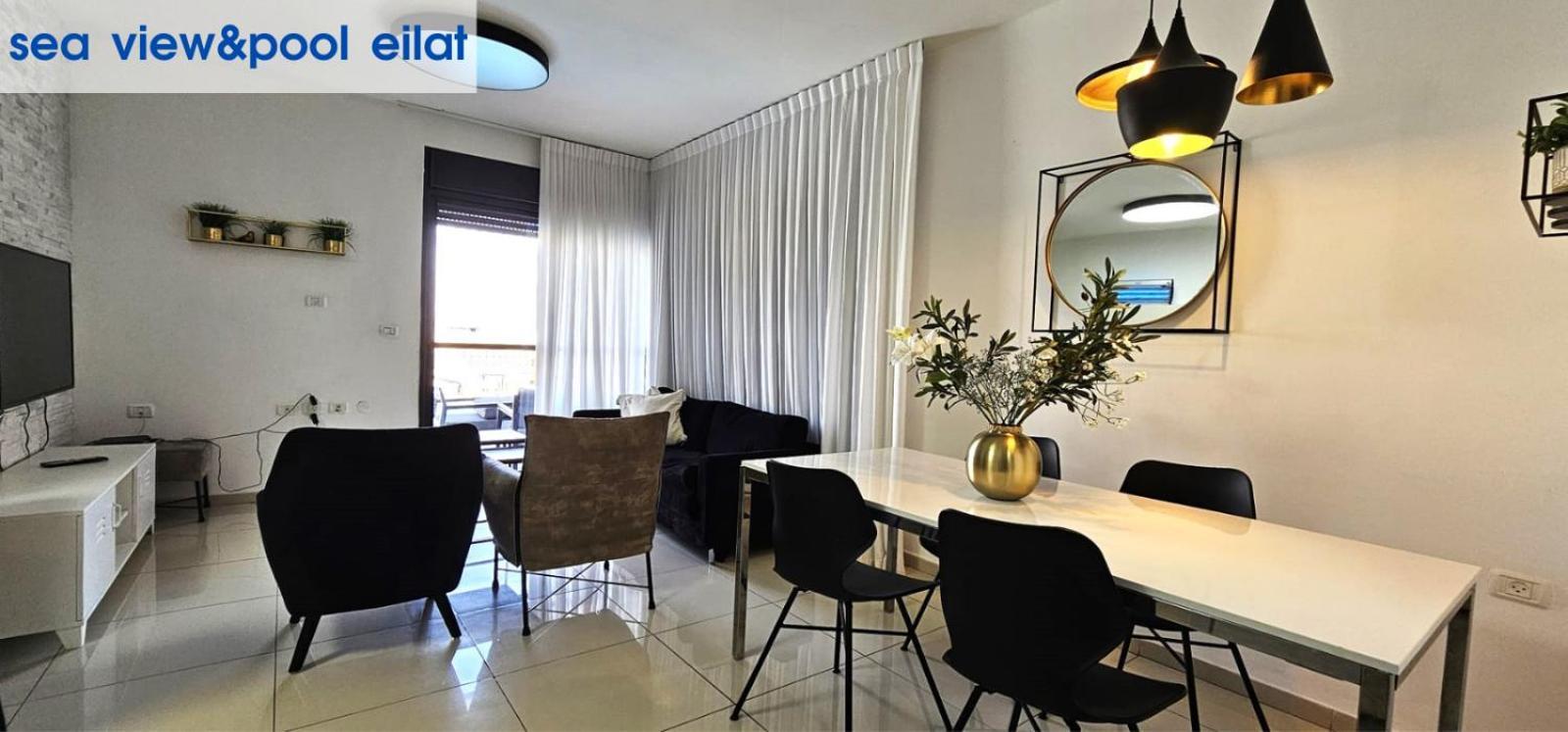 Sea View & Pool Eilat Apartment Bagian luar foto