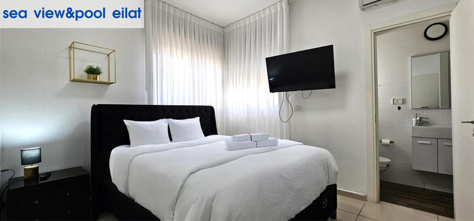 Sea View & Pool Eilat Apartment Bagian luar foto